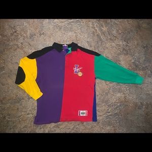 Vtg In The Paint Los Angels Lakers 90s polo shirt